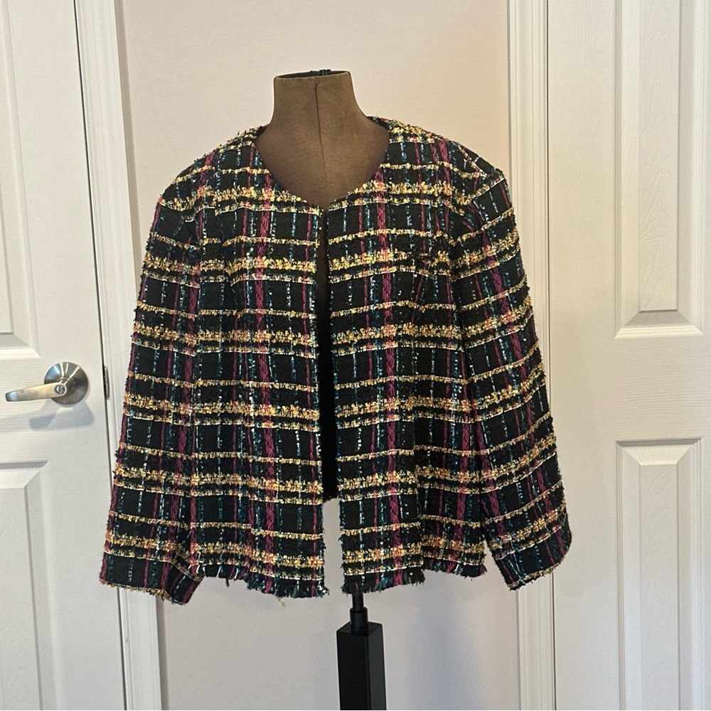 New Without Tag Karl Lagerfeld  Women’s Open Front Jacket size 22W